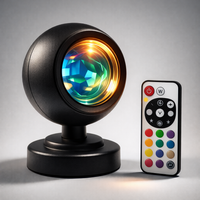 Sunset Light Projection Light with Remote Control 16-Color Night Light RGB Color Changing LED Light Bedroom Photography Prop — detail