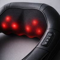 Shiatsu Neck and Shoulder Massager Heated Back Massager U Shape Deep Kneading Electric Massage Pillow for Neck Waist Leg Body — detail