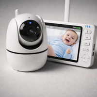 Wireless 5.0 Inch Baby Monitor with Pan Tilt Camera Night Vision Two-Way Audio VOX Wake-Up USB Charging Security Babysitter — detail