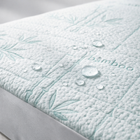 1P Cooling Bamboo Fiber Fitted Sheet, Breathable Mattress Protector Cover with Deep Pocket for Summer — detail