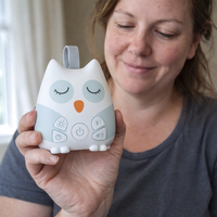 Portable White Noise Sound Machine for Baby 30 Soothing Sounds Crying Sensor for Infants with Night Light Timer Rechargeable — scale