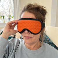 Heated Eye Mask Eye Mask for Dry Eyes with 3 Heat Levels Hot Compress Warm Compress Heating Pad for Sleep Dark Circles — scale
