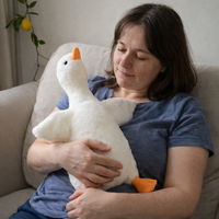 Hot 35/50/90/130CM Funny Goose Plush Stuffed Soft Duck Sleeping Pillow Sofa Cushion Kids Girlfriend Birthday Gift Toy — scale