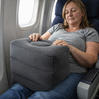 Kids Flight Sleeping Footrest Pillow Resting Pillow on Airplane Car Bus Pillow Inflatable Travel Foot Rest Pillow Foot Pad — scale
