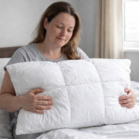 Comfortable Pillows for Sleeping 5-Star Hotel Pillow Three-Dimensional Soft Bilateral Washed Solid Color Pillow Sleeping Pillows — scale