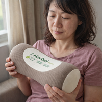 Cylindrical Buckwheat Pillows Breathable Anti-Arch Cervical Vertebra Pillow Correction Traction Pillow Core for Neck Pain Relief — scale