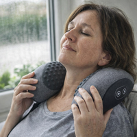 Electric Neck Massager Cervical Pillow Hot Compress Neck Stretch Heating Vibration Neck Shoulder Massage Pillow Back Traction — scale