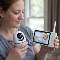 Wireless 5.0 Inch Baby Monitor with Pan Tilt Camera Night Vision Two-Way Audio VOX Wake-Up USB Charging Security Babysitter — scale