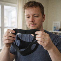 Chin Strap for Sleeping, Adjustable, Breathable & Skin-Friendly, anti Snoring Chin Strap ,Universal Fit Anti-Snore for Unisex — scale