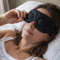 Eye Mask for Sleeping 3D Contoured Cup Blindfold Concave Molded Night Sleep Mask Block Out Light with Women Men — scale