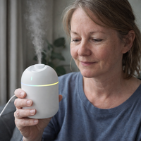 270ML USB Air Humidifier with Cool Mist Aroma Diffuser LED Night Light and Power-Off Protect Feature for Home and Office — scale