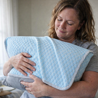 1Pc-Summer Cool Bean Pillowcase - Breathable Air Conditioning Pillow Cover for Hot Sleepers No Insert Included 48 X 74Cm — scale