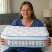 Air Wave Mattress Cool Sleep Supportive and Pressure Relief Air Wrapped Coils Comforthable Mattress Topper Affordable Queen&Ss — scale