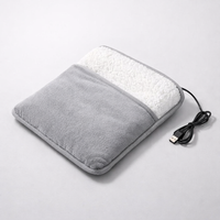 Foot Warmer Winter Electric Foot Heating Pad Soft Flannel Washable Foot Warmer Constant Temperature Heating Foot Warming Mat — angle