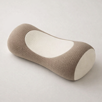Cylindrical Buckwheat Pillows Breathable Anti-Arch Cervical Vertebra Pillow Correction Traction Pillow Core for Neck Pain Relief — angle