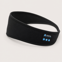BT Earphones Sports Sleeping Headband Elastic Wireless Headphones Music Eye Mask Wireless Bluetooth Headset Headband — angle