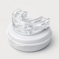 New Anti-Snoring Mouthguard Teeth Bruxism Mouthguard Improves Sleep Teeth Bruxism Sleep and Apnea Device — angle