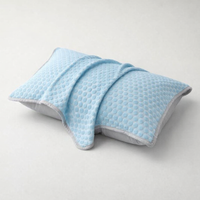 1Pc-Summer Cool Bean Pillowcase - Breathable Air Conditioning Pillow Cover for Hot Sleepers No Insert Included 48 X 74Cm — angle