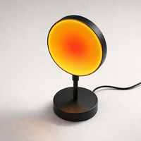 LED Sunset Projection Lamp USB Mood Light for Bedroom Living Room Photography Wall Decor Birthday Party — angle