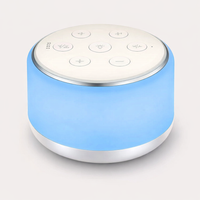 White Noise Machine Desktop Sleep Sound Machine for Baby Sleep Soother 7 Colors Night Lights 34 Soothing Sounds and Timer — angle