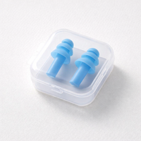 25/1Pair Ear Plugs Sleeping Noise Cancelling Reusable Silicone Sound Block Earplugs Summer Waterproof Swimming Ear Plug with Box — angle