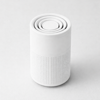 Household Air Purifier Portable Air Cleaner Mini Desktop Air Purifier with HEPA Filter Air Freshener Air Cleaner for Home Office — angle