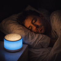 White Noise Machine Desktop Sleep Sound Machine for Baby Sleep Soother 7 Colors Night Lights 34 Soothing Sounds and Timer — night use