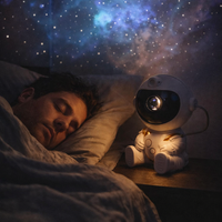 Astronaut LED Star Projector Night Light Galaxy Projectors Bluetooth Speaker for Bedroom Room Decor Kids Gift Starry Sky Lamp — night use