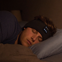BT Earphones Sports Sleeping Headband Elastic Wireless Headphones Music Eye Mask Wireless Bluetooth Headset Headband — night use