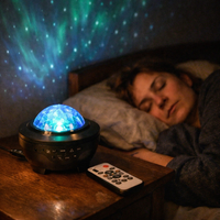 Northern Lights Starry Sky Projector LED Night Light with Remote Control USB a Variety of Styles for Home Bedroom Party Decor — night use