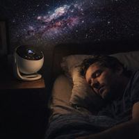 Night Light Galaxy Projector Starry Sky Projector 360° Rotate Planetarium Lamp for Kids Bedroom Valentines Day Gift Wedding Deco — night use