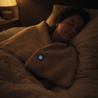 Heated Blanket USB Wearable Electric Blanket Portable Warmer Blanket for Shoulder Electric Heating Shawl with 3 Tem Setting — night use