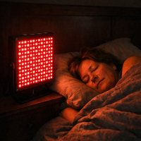 LED Red Light Therapy Panel Lamp for Facial anti Aging Skin Care Beauty 225 LED Light Body Pain Relief Physical Therapy Tools — night use